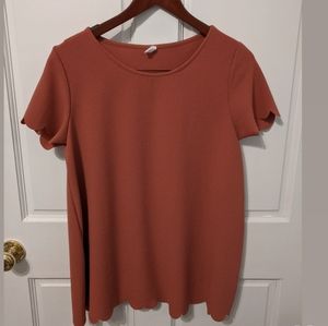 dusty rose tunic blouse